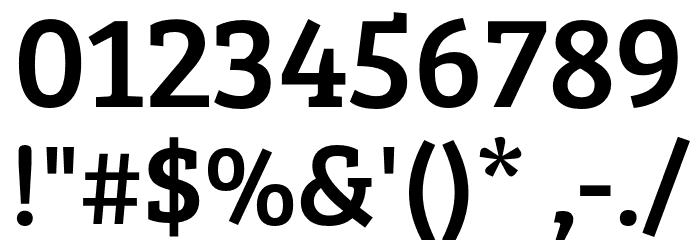 BreeSerif Font OTHER CHARS
