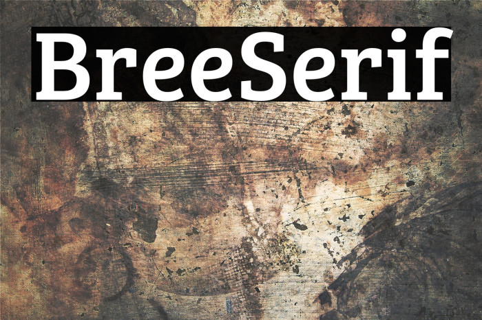 BreeSerif Font examples
