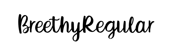 BreethyRegular  les polices de caractères gratuit tlcharger