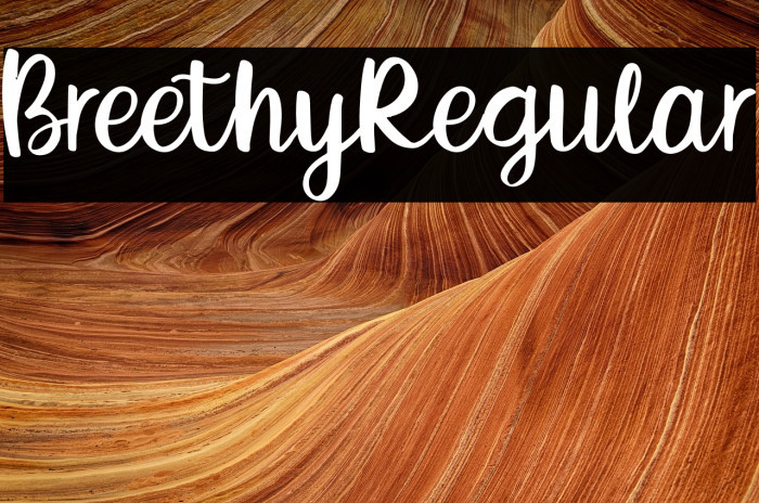 BreethyRegular Example 3