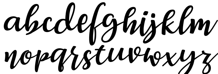 Breetty Italic Font LOWERCASE
