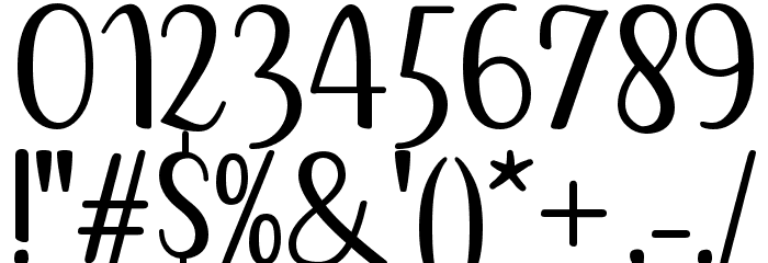 Breetty Font Alte caractere