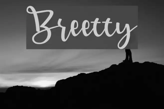 Breetty Font examples