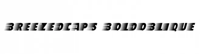 BreezedCaps BoldOblique  Frei Schriftart Herunterladen