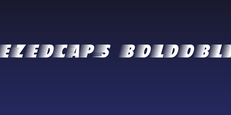 BreezedCaps BoldOblique Social Header