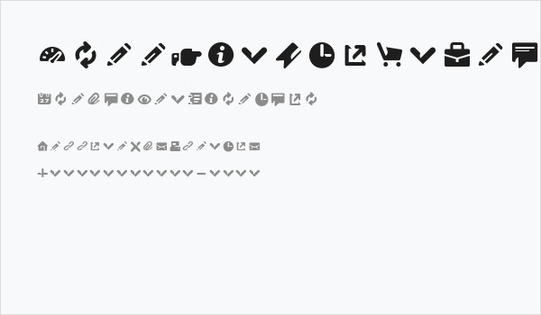 Breezi Icon Set Regular Business Card