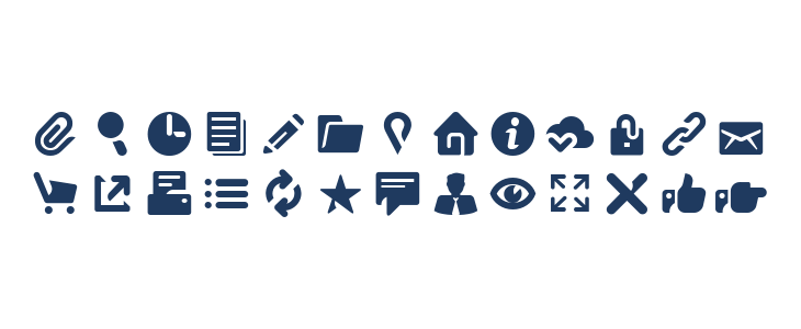 Breezi Icon Set Regular Lowercase