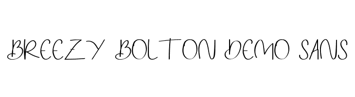 Breezy Bolton DEMO Sans  Frei Schriftart Herunterladen