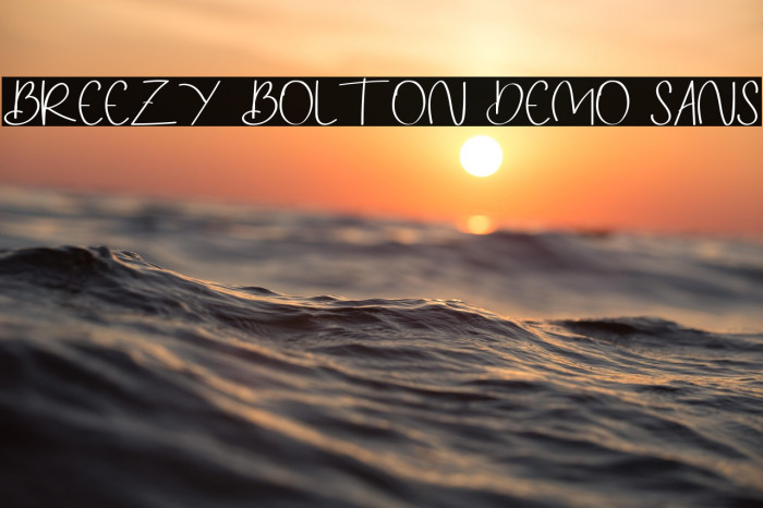 Breezy Bolton DEMO Sans Example 2