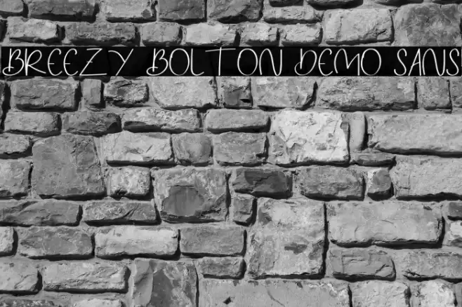 Breezy Bolton DEMO Sans Font examples