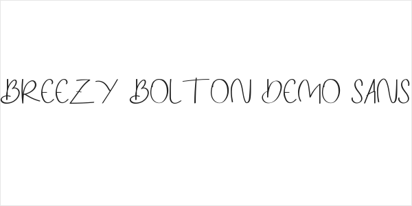 Breezy Bolton DEMO Sans Logo