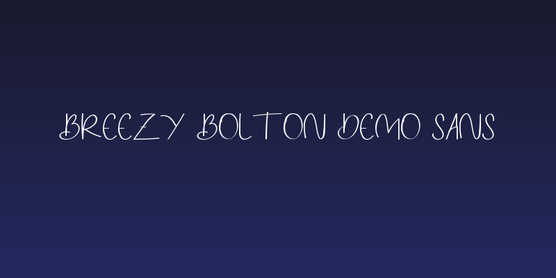 Breezy Bolton DEMO Sans Social Header