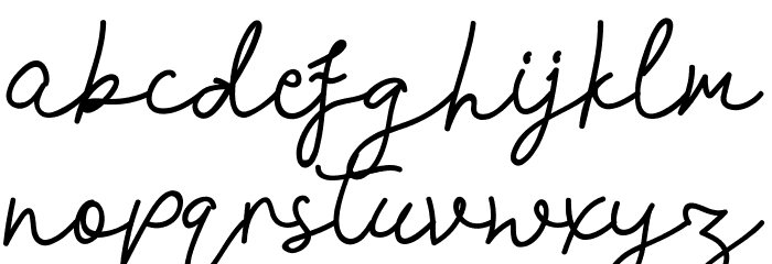 Breezy Bolton DEMO Font LOWERCASE