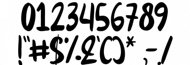 Breezy Cool Font OTHER CHARS
