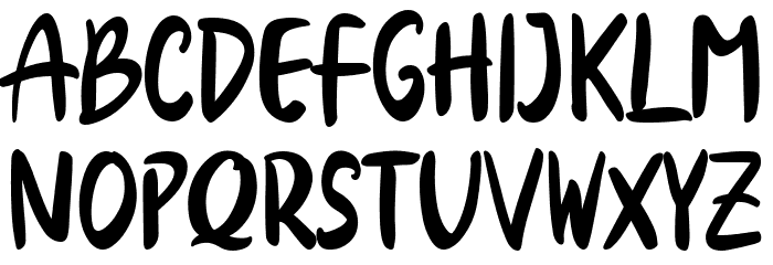 Breezy Cool Font UPPERCASE