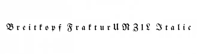 Breitkopf FrakturUNZ1L Italic  baixar fontes gratis