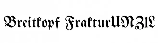 Breitkopf FrakturUNZ1L  Fuentes Gratis Descargar