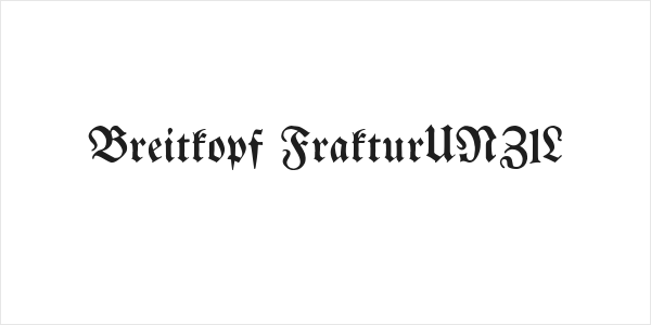 Breitkopf FrakturUNZ1L Logo