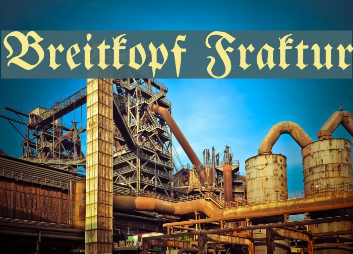 Breitkopf Fraktur Font examples