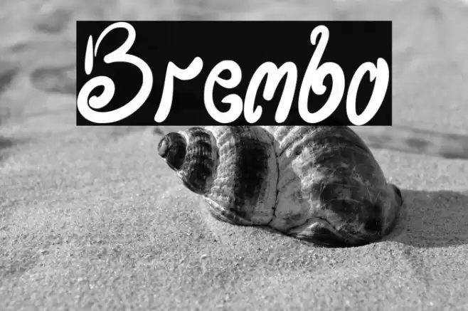 Brembo Font examples