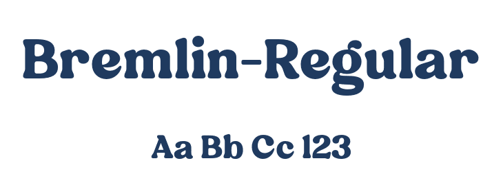 Bremlin-Regular Font Preview