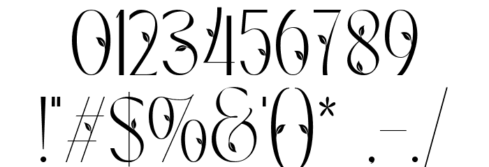Bremoleaf Regular Schriftart Anderer Schreiben