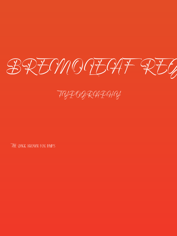 Bremoleaf Regular Poster