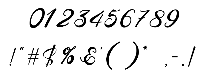 Brenda Valentine Font OTHER CHARS