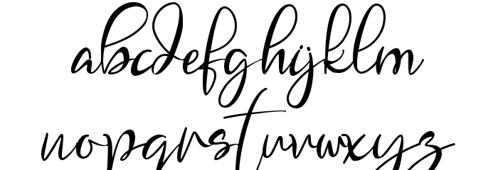 Brenda Valentine Font LOWERCASE