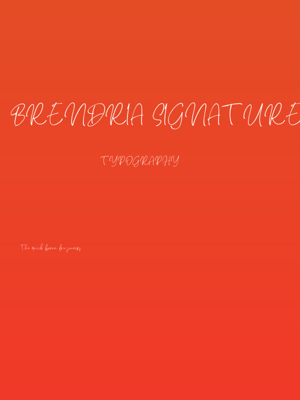 Brendria Signature Poster