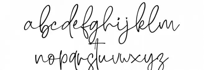 Brendria Signature خط أحرف صغيرة