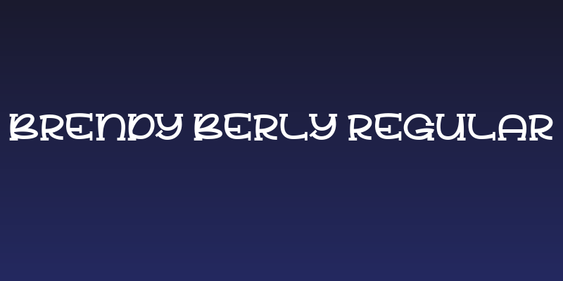 Brendy Berly Regular Social Header