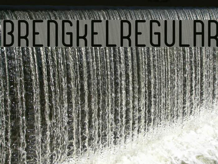BrengkelRegular Font examples
