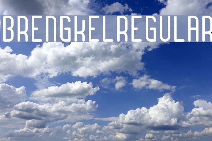 BrengkelRegular Font examples