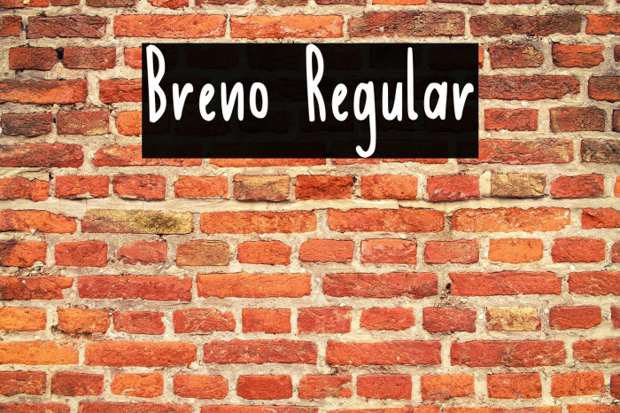Breno Regular フォント examples