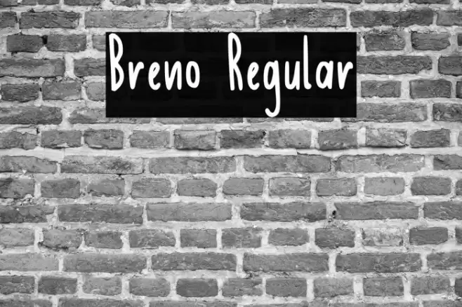 Breno Regular Font examples