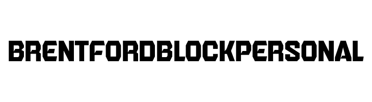 Brentford Block Personal  Frei Schriftart Herunterladen