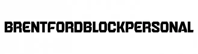 Brentford Block Personal  नि: शुल्क फ़ॉन्ट्स डाउनलोड