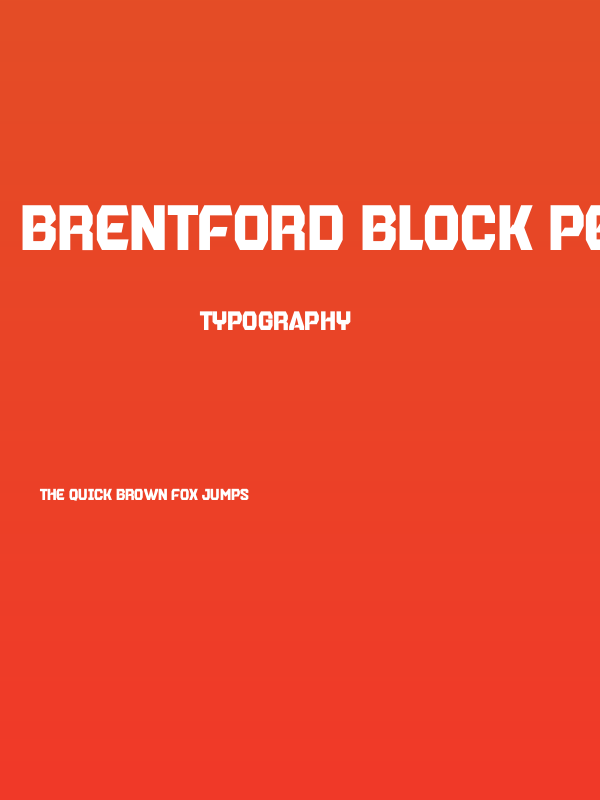 Brentford Block Personal Poster