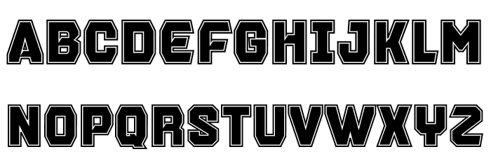Brentford In Line Personal Schriftart Groß