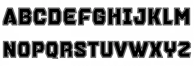 Brentford In Line Personal 字体 大写