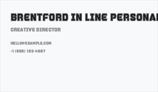 Brentford In Line Personal Business Card