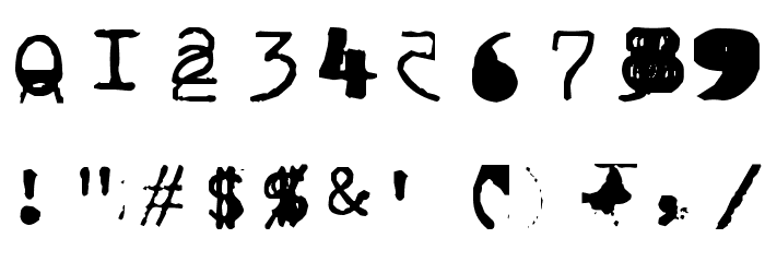 BrentonscrawlType Font OTHER CHARS