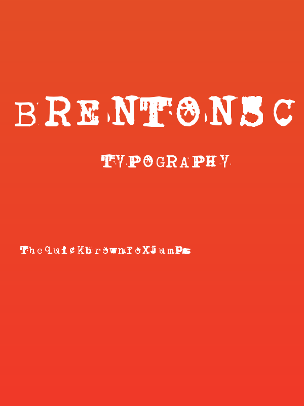 BrentonscrawlType Poster