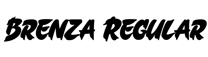 Brenza Regular  フリーフォントのダウンロード