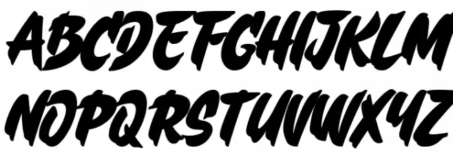 Brenza Regular Schriftart Groß