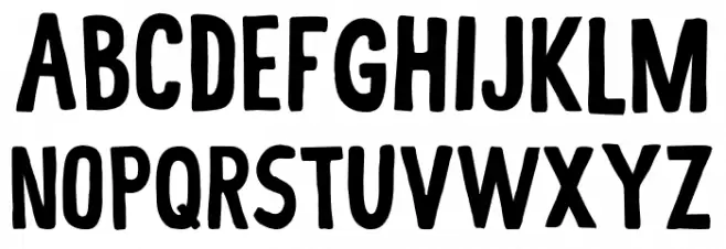 Brer Rabbit DEMO Regular フォント 大文字