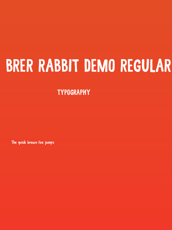 Brer Rabbit DEMO Regular Poster