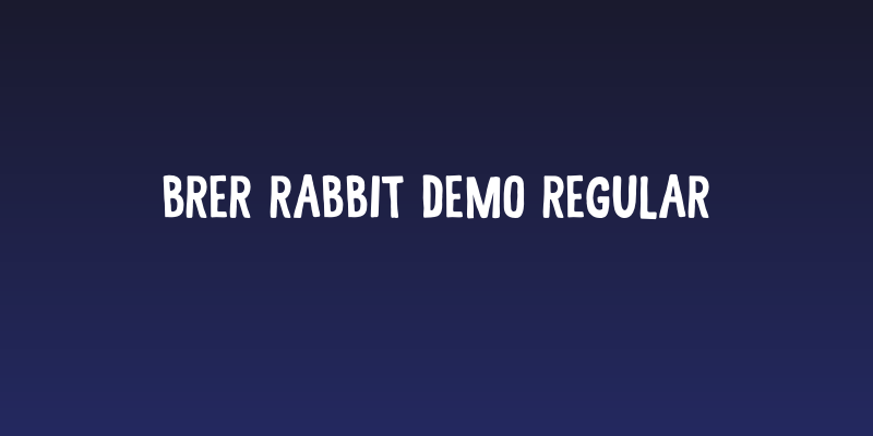 Brer Rabbit DEMO Regular Social Header