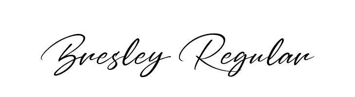 Bresley Regular  font caratteri gratis